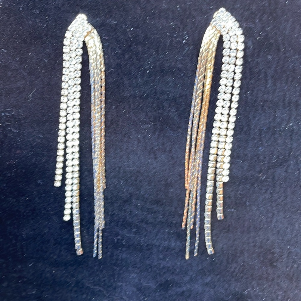 Gold Glitzy Bohemian Style Earrings